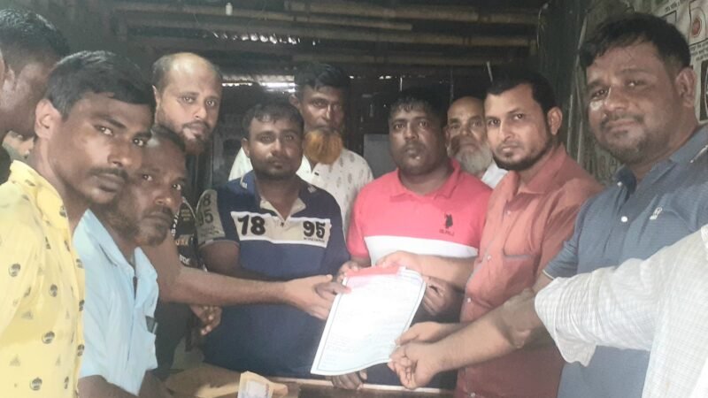 জগন্নাথপুরে শ্রমিক ইউনিয়নের নির্বাচনে সহ সম্পাদক পদে সুলতান আলী মনোনয়নপত্র দাখিল