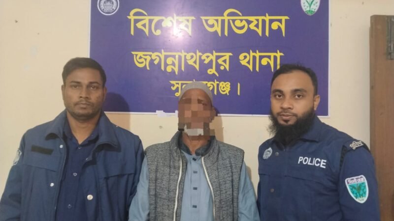 জগন্নাথপুরে অপারেশন ডেভিল হান্ট ফেস-২ অভিযানে সাবেক যুবলীগ নেতা গ্রেপ্তার 